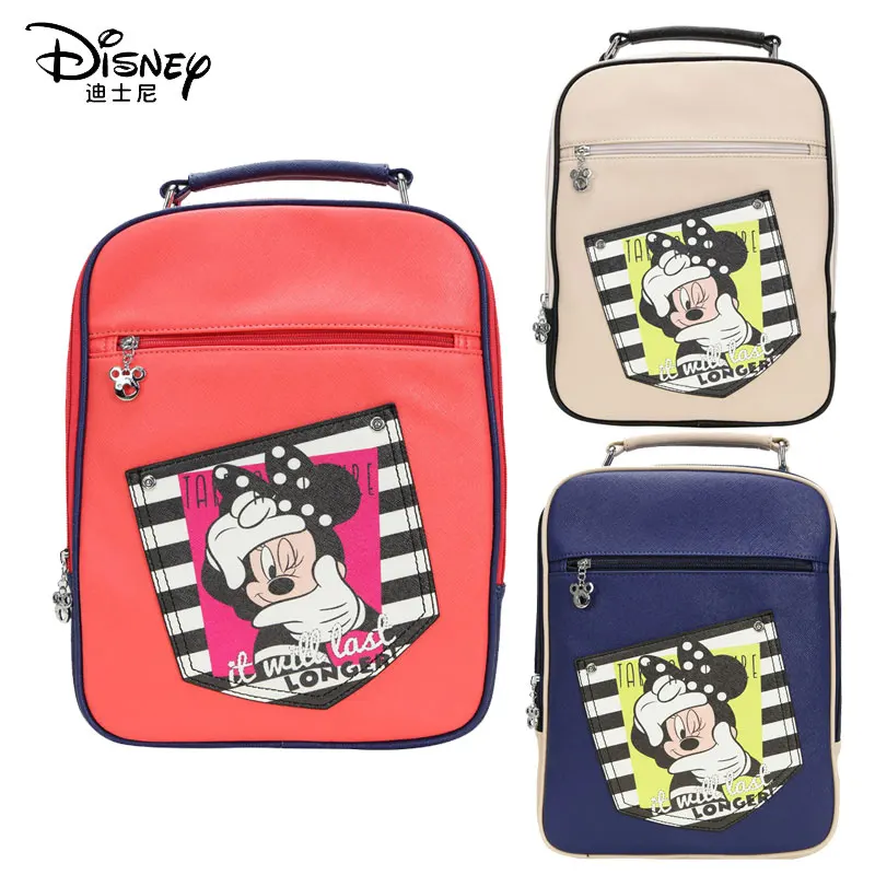

Disney Mickey Backpack Personality Trend Cartoon Backpack Casual Contrast Portable Backpack Women Bag Waterproof Travel Backpack