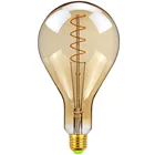 A130 большая светодиодная лампа Эдисона E27, спиральный светильник, янтарная Ретро энергосберегающая лампа, винтажная лампа Эдисона с нитью накаливания, светодиодный светильник, люстра 220 В 4 Вт PS42