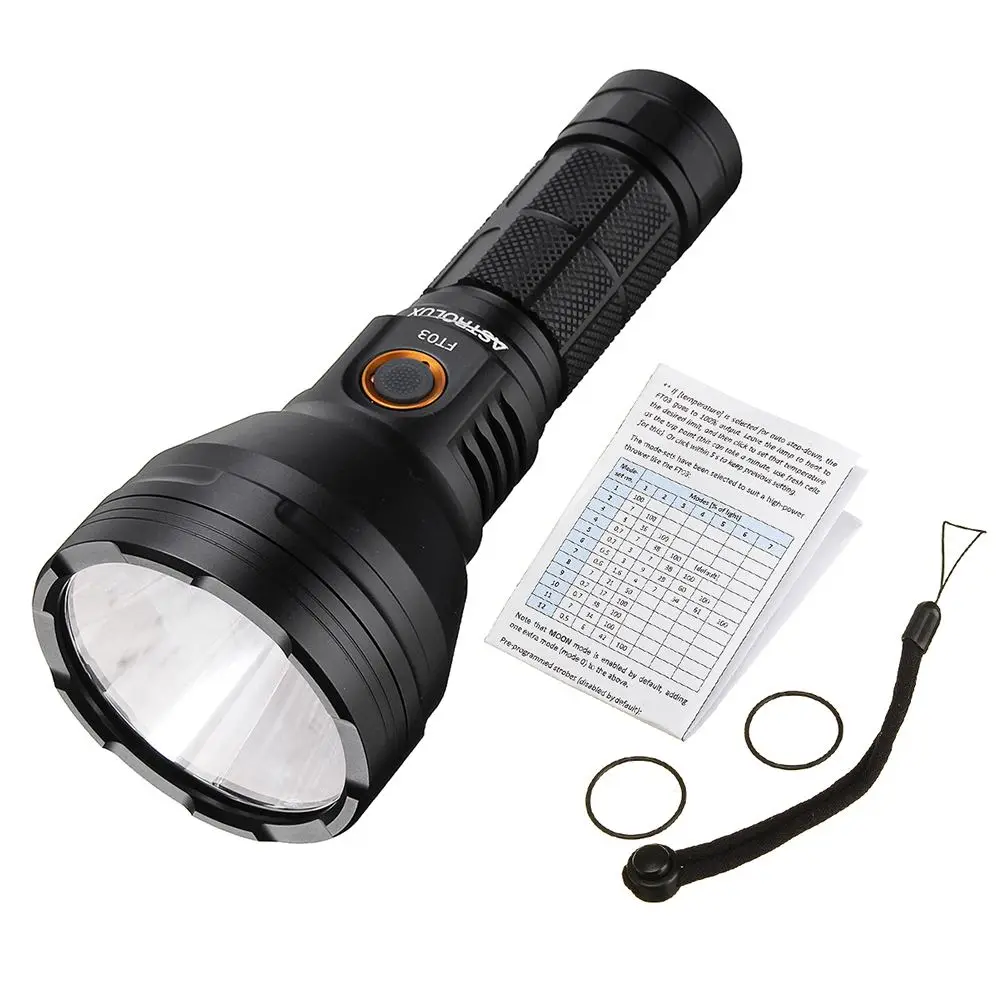Светодиодный фонарик Astrolux FT03 SST40-W 875 люмен 26650 м NarsilM v1.3 зарядка от USB-C 2 А 21700 18650