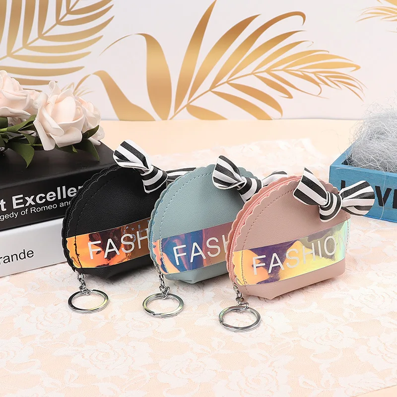 Модные креативные брелки для ключей с лазерным покрытием из искусственной кожи