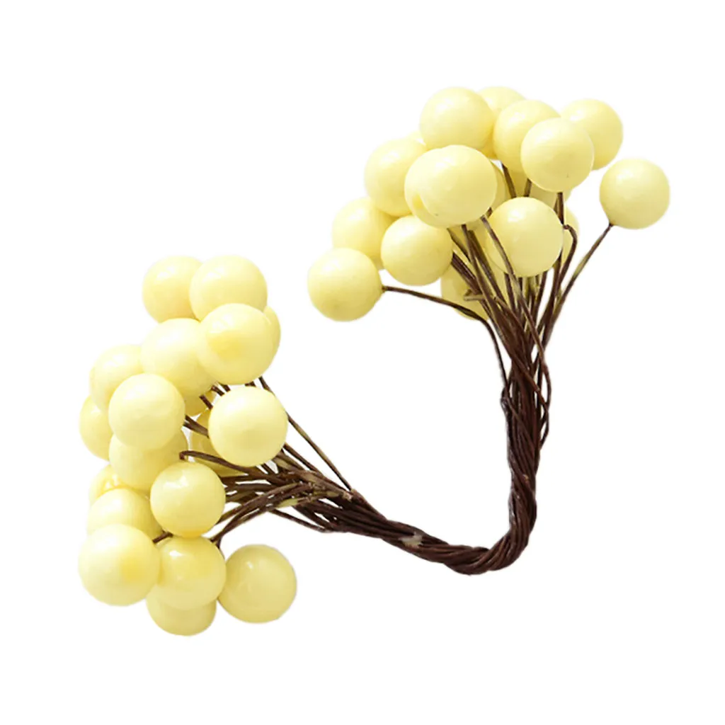 Имитация фруктов Рождество искусственные фрукты ягоды вставки DIY аксессуары