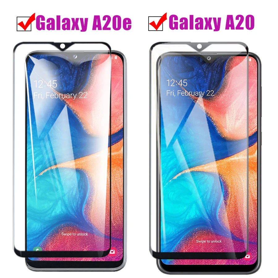 Закаленное стекло для samsung galaxy A20 Защитная защита экрана закаленное gaxaly a20e