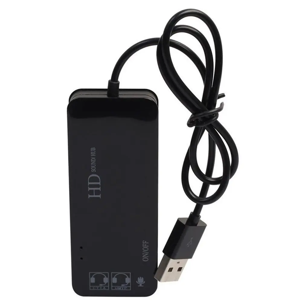 USB 2 0 концентратор с 3 портами внешняя звуковая карта без внешнего драйвера