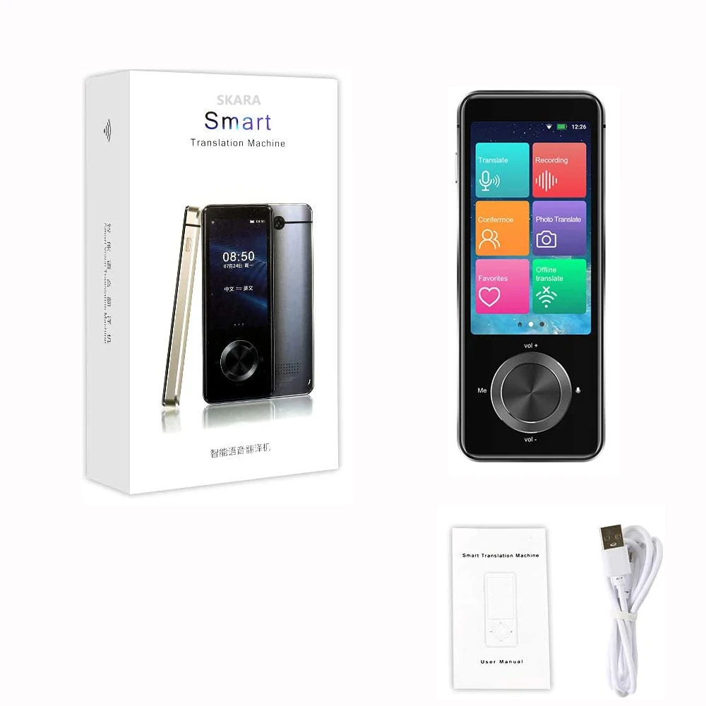 

HGDO 107 Languages Two-Way Language Translator Real-Time WiFi Offline Photo Recording Translator Language Translator Traductor