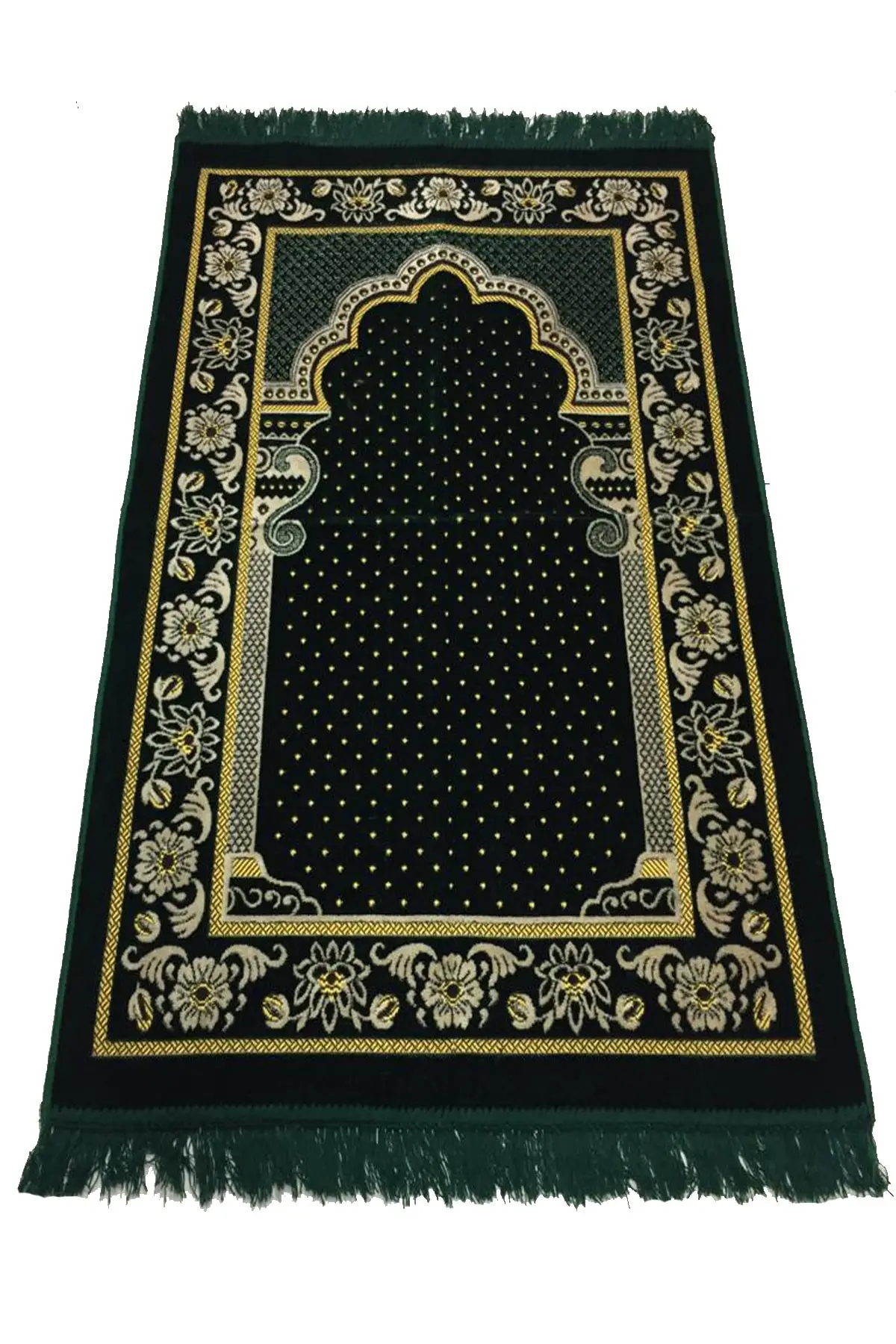 

Dodya Lüx Green Velvet Prayer Seccade 70x110 Seccade Carpet & Rug Mat Home Furniture