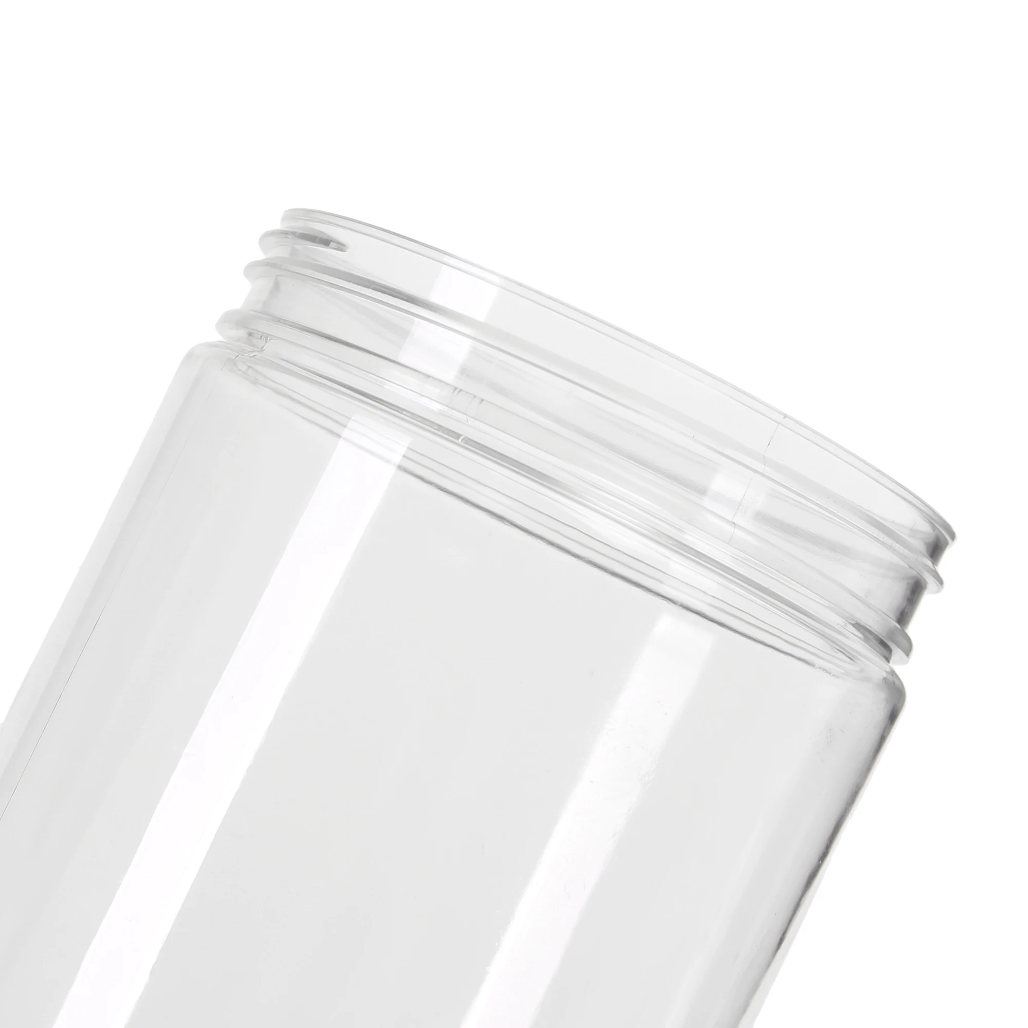 

100ml 200ml 300ml 500ml Empty Clear Jars Containers With Plastic Imitation Wood Lids Transparent Storage Bottle For Food Sorting