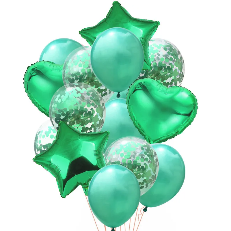 

14pcs 12inch Latex Colorful Balloons Multi Confetti Air Balloons Happy Birthday Wedding Party Supplies Rose Gold Helium Balloon