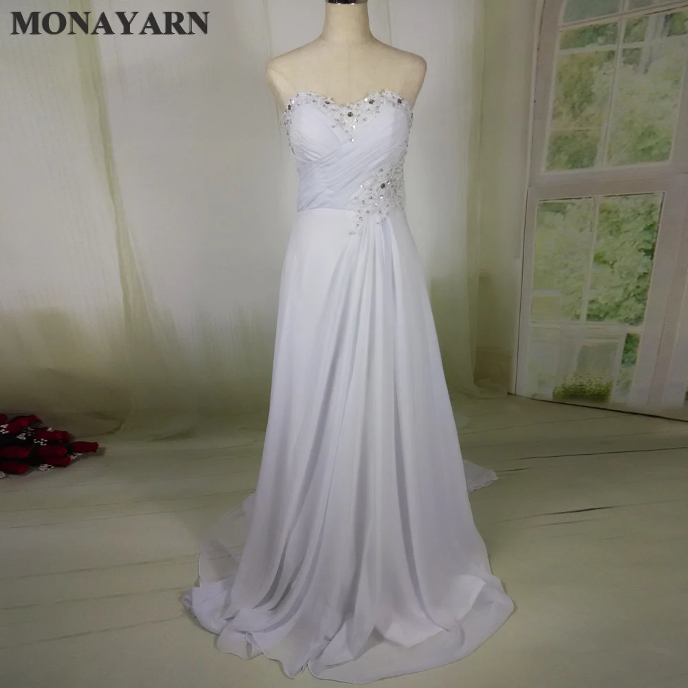 Бесплатная доставка в наличии дешевое шифоновое пляжное бальное платье