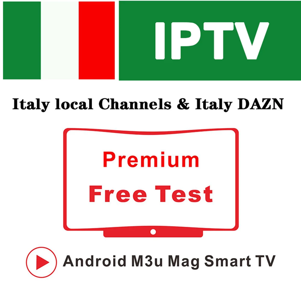 IP tv Италия M3U подписка 1 год со взрослыми каналами итальянский Спорт DAZN Поддержка ip tv Smarters Android Enigma2 Smart tv box