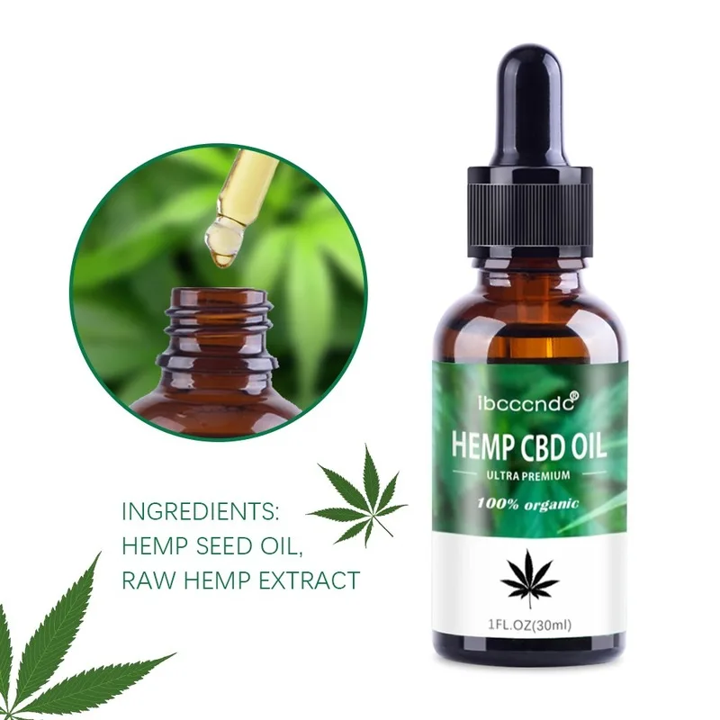 

100% Organic Hemp CBD Oil 2000mg Bio-active Hemp Seeds Oil Extract Drop for Pain Relief Reduce Anxiety Better Sleep Essence