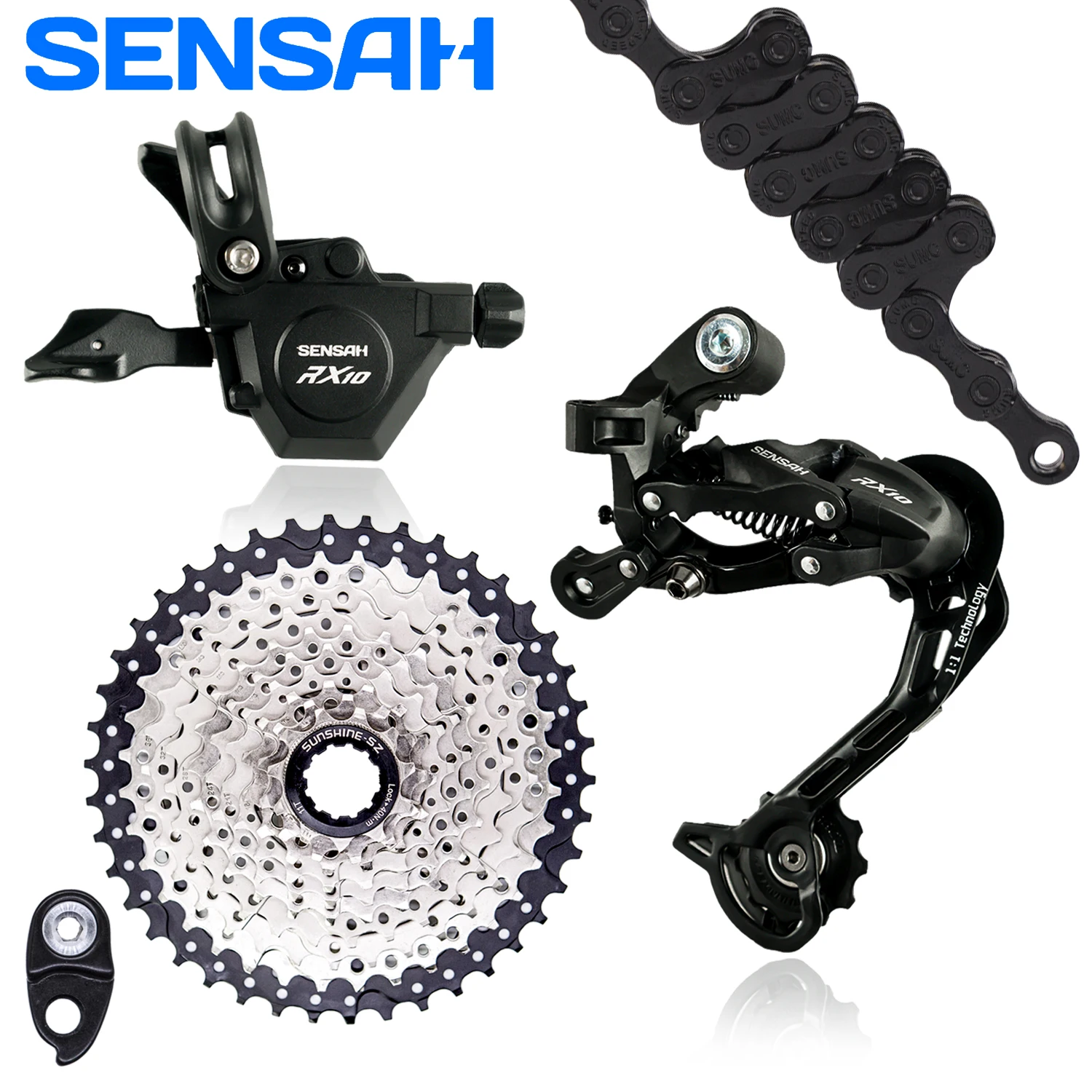 

10 скоростей для велосипеда SENSAH RX10, задние переключатели 42/46T