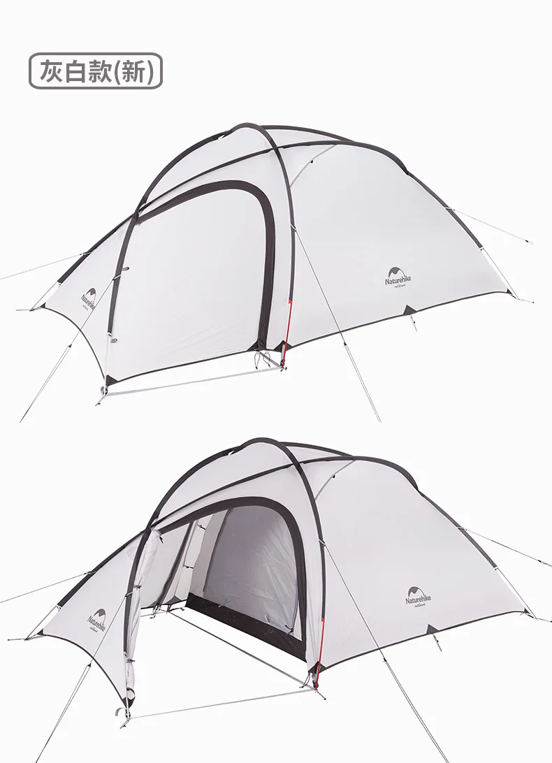 Naturehike Hiby family Tent 20D силиконовая Ткань Водонепроницаемая двухслойная 3 человека 4 палатка для кемпинга сезонная одна комната один зал