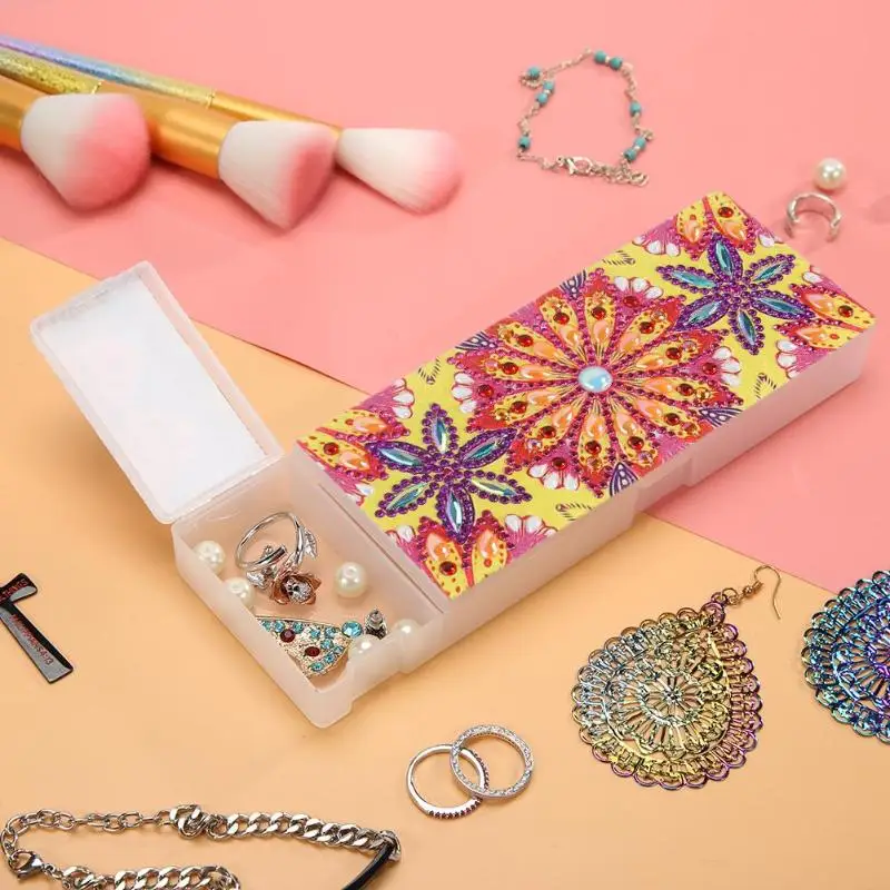 5D DIY Мандала особой формы алмазная живопись для студентов пенал Алмазная вышивка