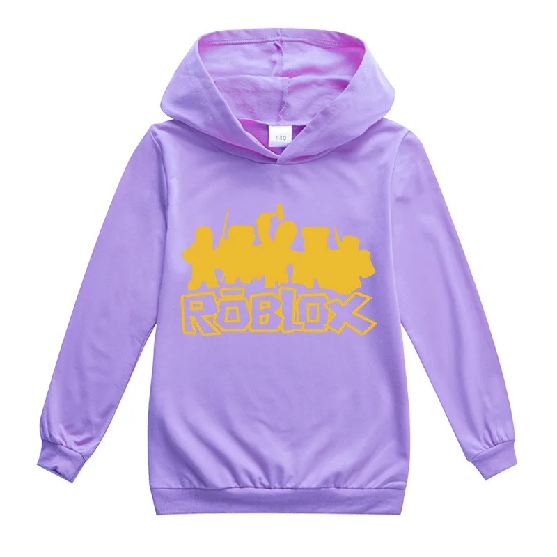 

2021 Cartoon ROBLOXing hoodie baby girl sweatshirt Children Clothing kids T-shirt clothes boys cotton costume christmas t shirt