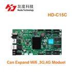 Плата управления светодиодной панелью, HD C15C, Wi-Fi, 3G, 4G, тип 384x320, p2, p2.5, p3, p4, p5, p6, p8, p10, rgb-матричный контроллер 10 HUB75E