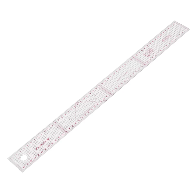 Швейная портная 54 см деленная двухсторонняя Метрическая прямая Линейка