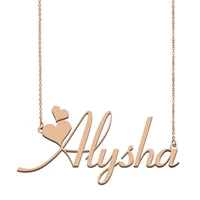 alysha name necklace custom name necklace for women girls best friends birthday wedding christmas mother days gift