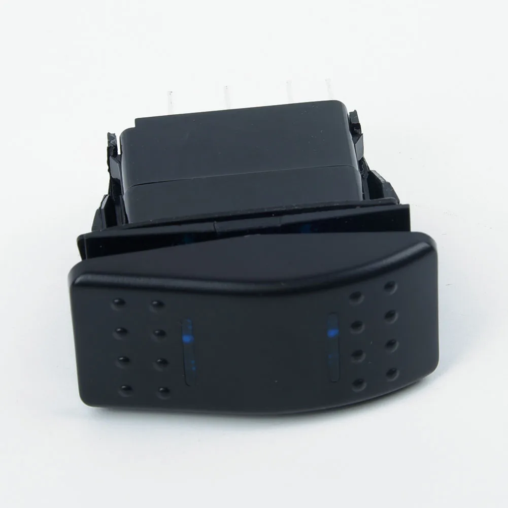 

7Pin Rocker Switch DPDT ON-OFF-ON 2 LED Switch Car Truck Marine Universal 12/24V Durable Plastic Interior Boat Accessories