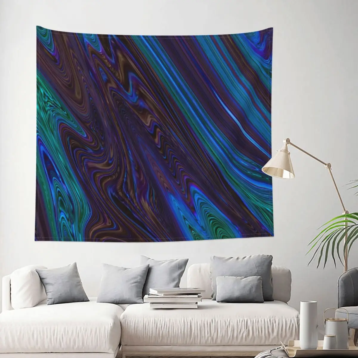 

Liquid Peacock Tapestry Psychedelic Trippy Colorful Abstract Decoration Wall Room Home Decor Hanging Living room Kawaii Cartom