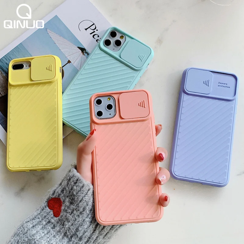 Ударопрочный чехол для телефона с защитой камеры iPhone 11 Pro X XR XS Max 7 8 6 Plus сплошной