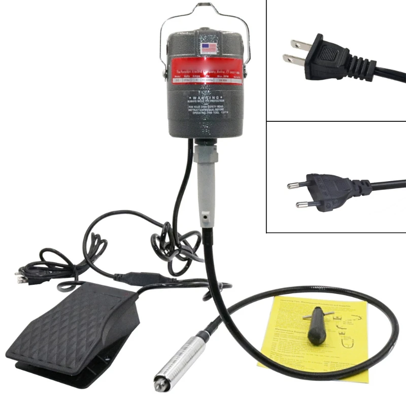 

Электрическая шлифовальная машина с гибким валом ножная педаль контроль скорости гибкий набор инструментов для резьбы