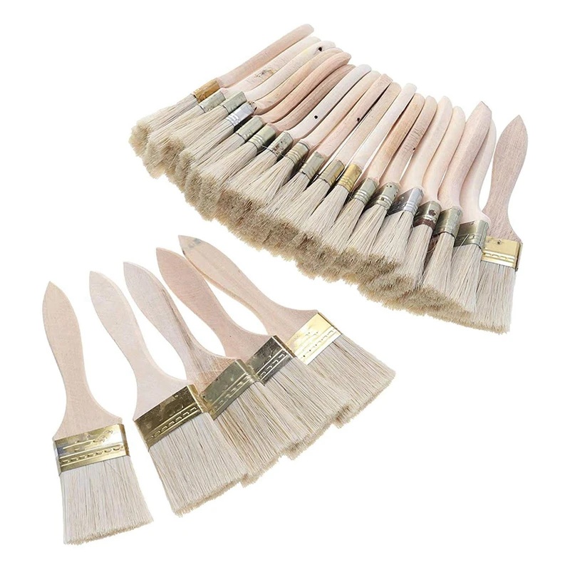 

24 Pack of 2 Inch (48mm) Paint Brushes and Chip Paint Brushes for Paint Stains Varnishes Glues and Gesso