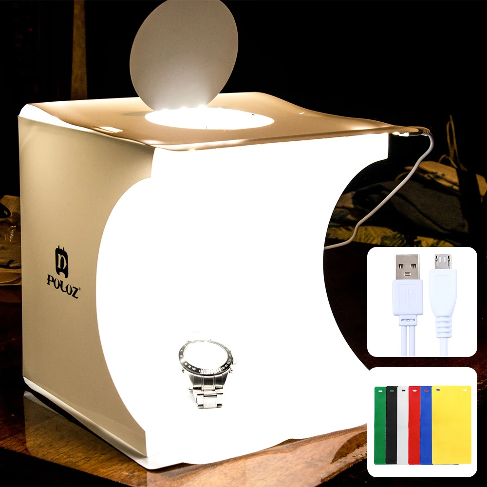 Переносной светильник вой короб для фотостудии 2 светодиодные панели 6 цветов