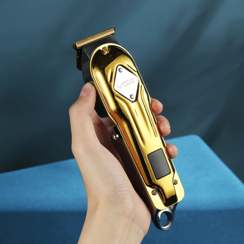 

VGR 2021 New Hair Clipper Mens Beard Trimmer Professional Cordless Rechargeable Hair Cutter Kit Barber Electric Hair clippers