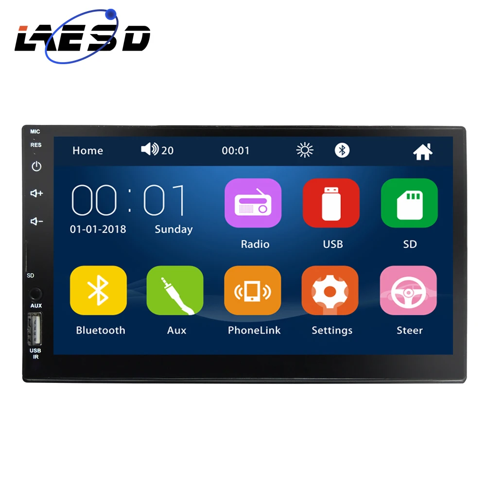 Автомагнитола 2 din 7 дюймовый сенсорный экран USB Android Mirror Link BT электроника MP5