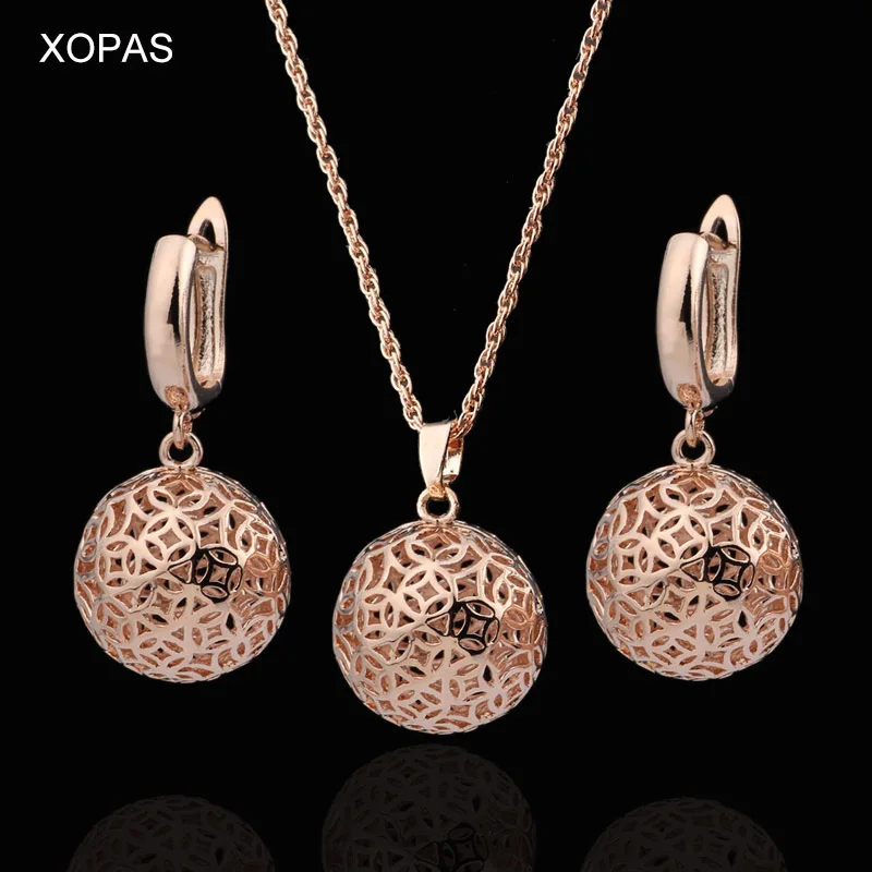 Женские серьги с вырезами длинные подвески из розового золота 585 пробы модные