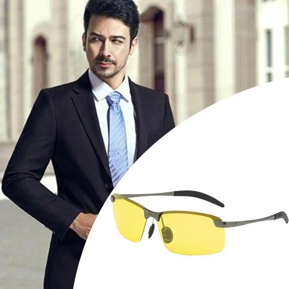 1 пара HD очки ночного видения для вождения поляризованные солнцезащитные мужские