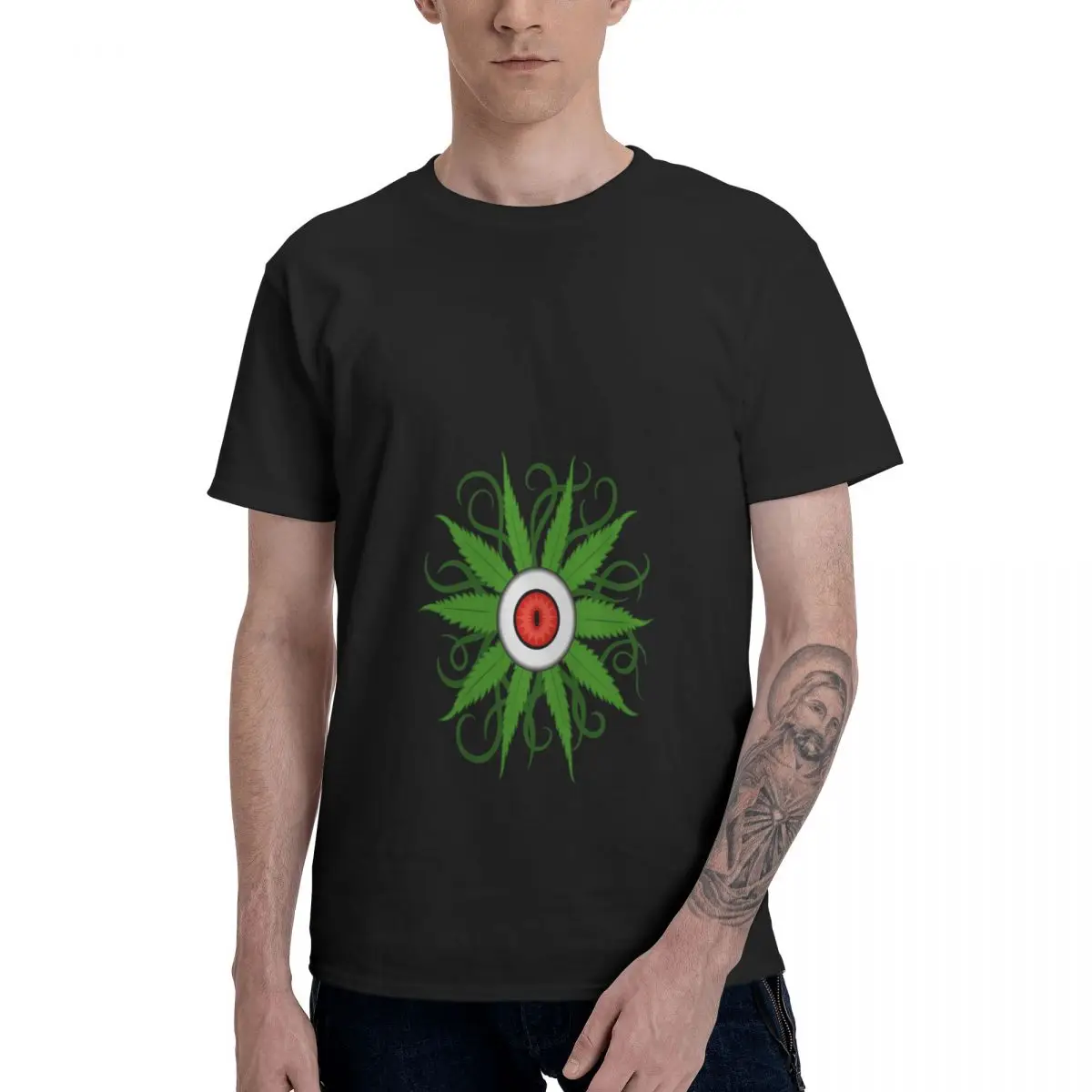 

Футболка мужская с 3D-принтом четырехлистного клевера, индивидуальная тенниска в стиле хип-хоп, повседневная майка в стиле панк с короткими ...