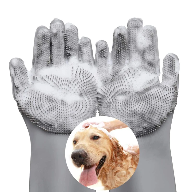 Pet Уход за лошадьми перчатки с рисунком собачки и шампунь для купания кисти