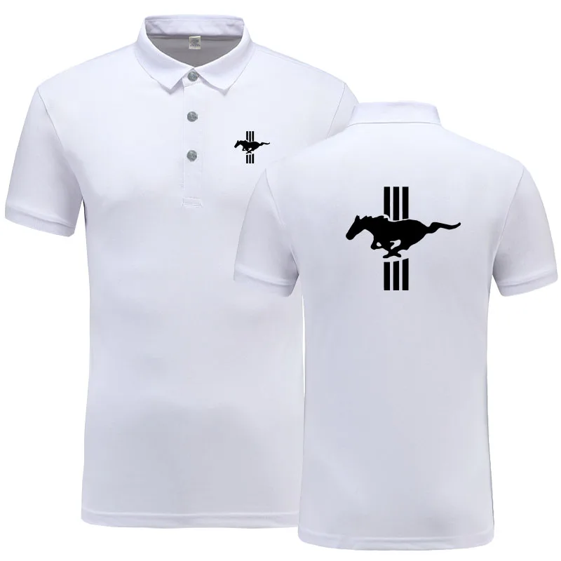 

2021 NEW TOP Men Polo Shirt Mustang Shirt Cotton Short Sleeve shirt Brands jerseys Summer Tops