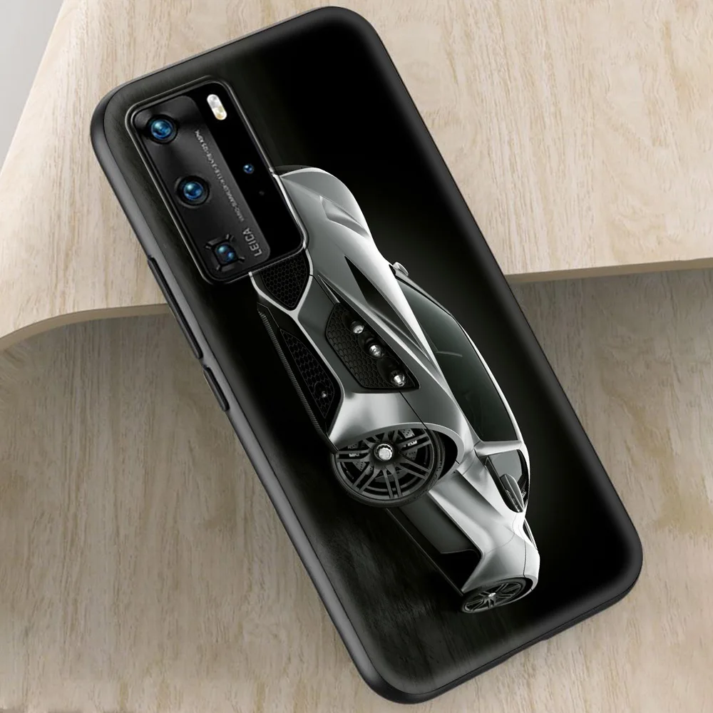 

Cool Car Luxury Phone Soft TPU for Huawei P10 P20 Lite P30 Pro P40 Lite E P40 Pro Plus P Smart Z 2021 Case Coque