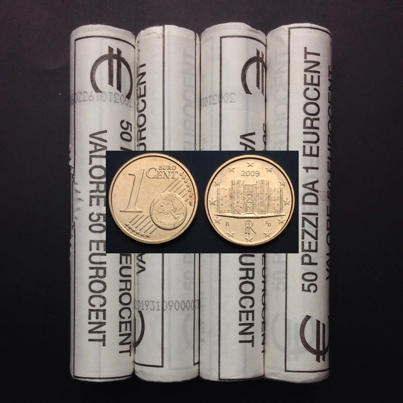 

Италия, 1 цент, 100% реальные оригинальные монеты, нециркулированные монеты Unc