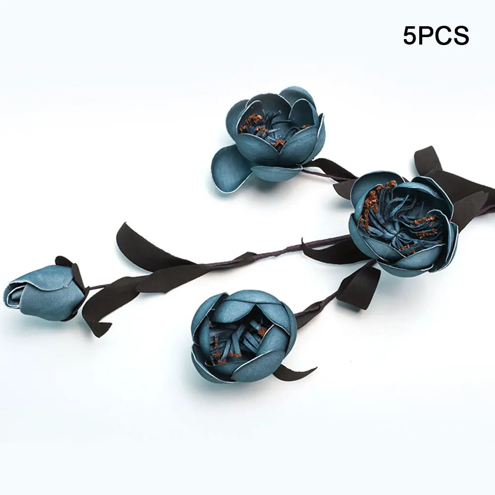 

5 Pcs Artificial Peony Branches Display Bouquet Simulation Flowers Outdoor Wedding Decoration