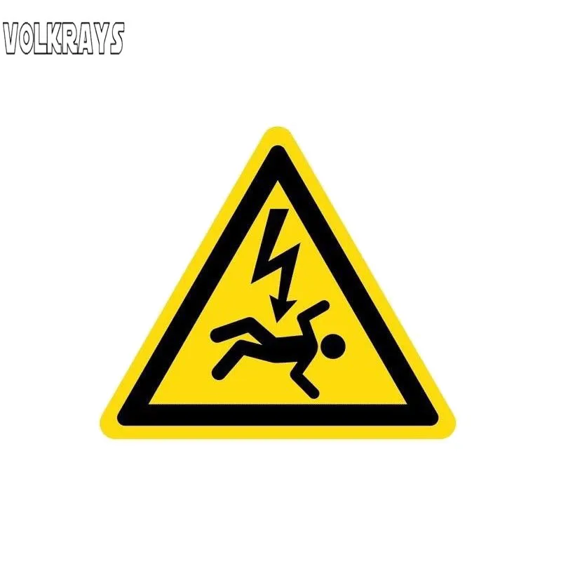 

Volkrays Fashion Car Sticker Warning Danger Do Not Touch Accessories Waterproof Cover Scratches Reflective PVC Decal,10cm*11cm