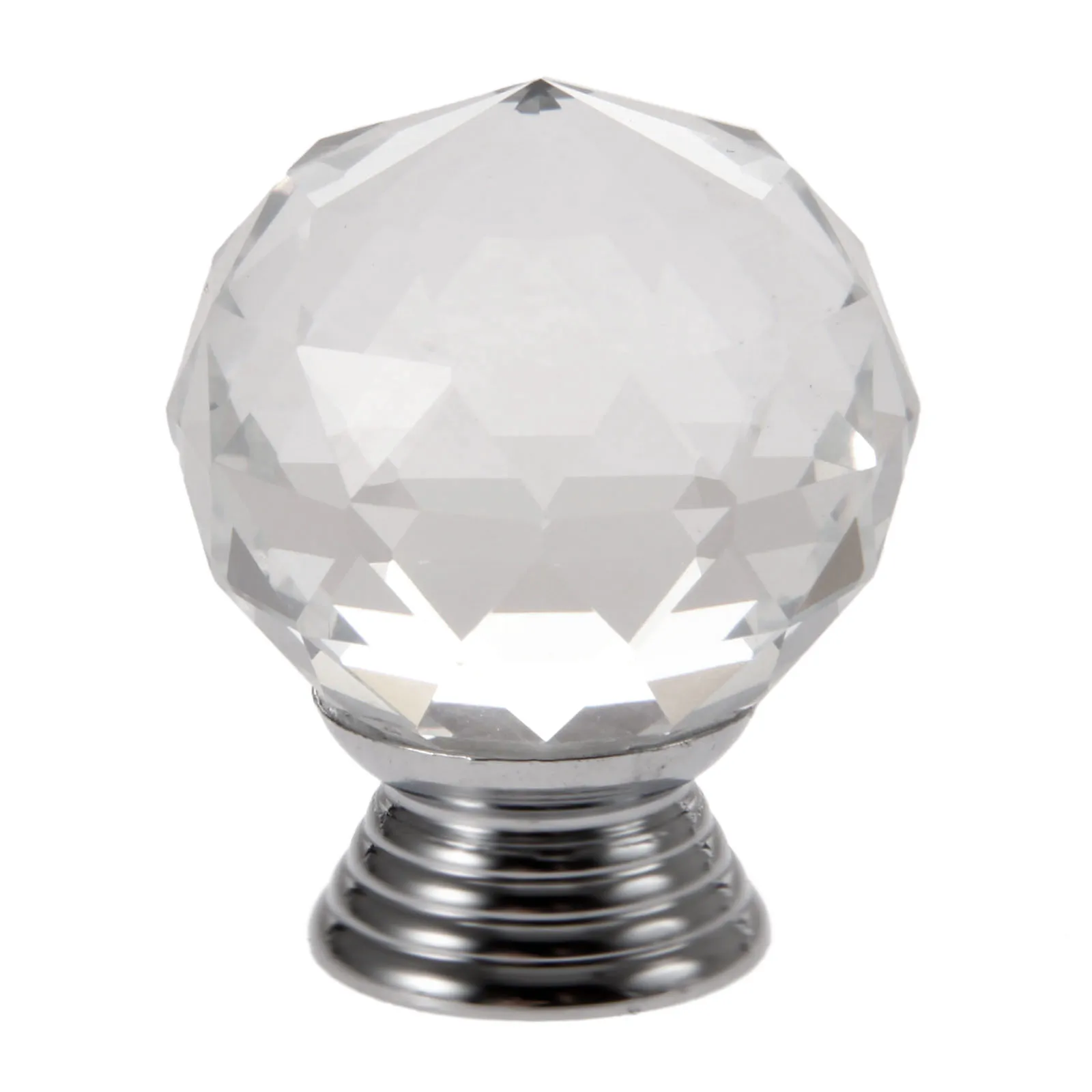 1 шт. алмазная ручка хрустальная стеклянная шариковая 30 мм прозрачная белая