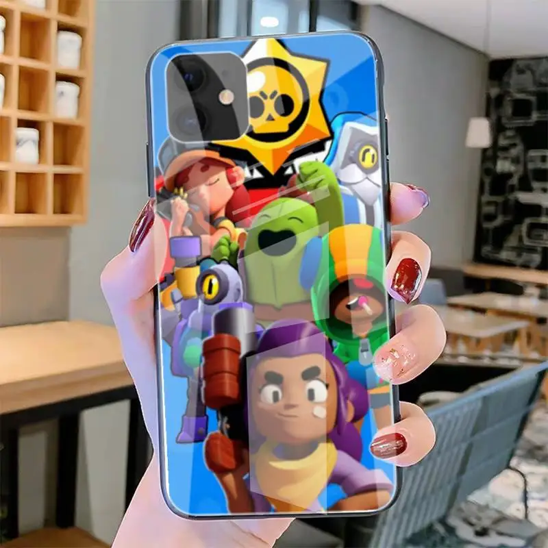 

Cartoon Game Phone Case Tempered Glass For Iphone6plus 6S 7 7plus 8 X XS XSmax XR 11 12 Pro Max 12mini