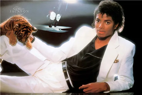 

Michael Jackson is serious performance poster Home Decoration Canvas Fabric Cloth Poster Print Stylish Retro Decor Nice Poster