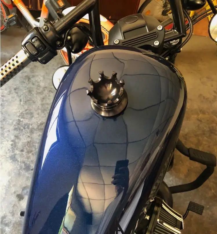 Алюминиевая крышка топливного бака для мотоцикла с ЧПУ для Harley 883 XL 1200X48 Dyna