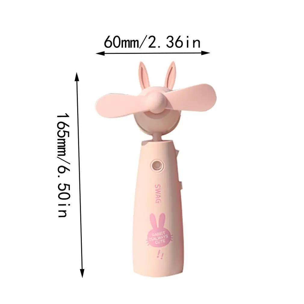 

Creative Cartoon Nodding Spray Charging Fan Student Portable Portable Air Conditioning Mini Water Spray Fan