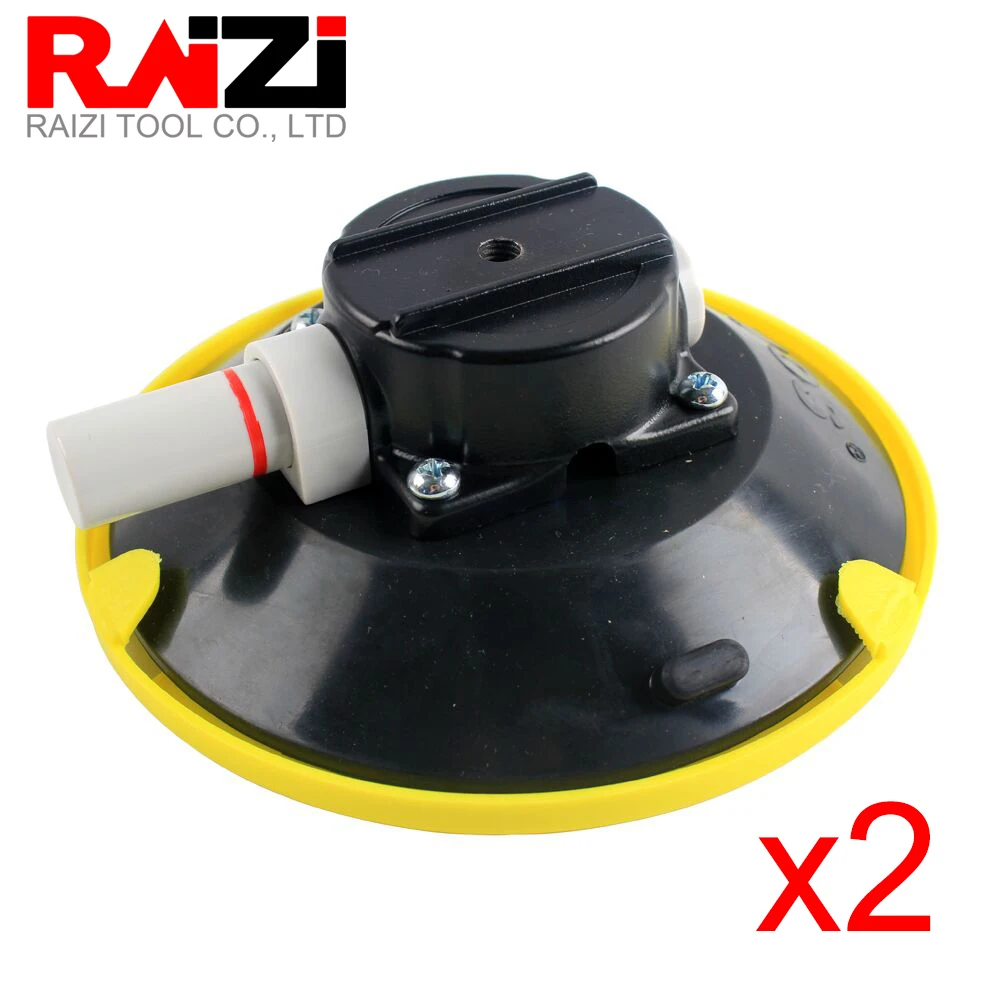 Raizi 2pcs 150mm Vacuum Hand Pump Suction Cup Car Camera Mount Base Heavy Duty Stone Seamer Granite M6 Glass Sucking Lifter