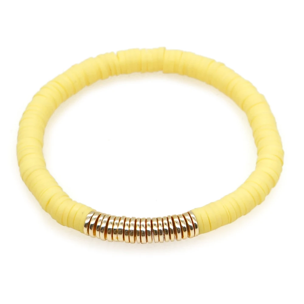 Go2BoHo смайлик браслет из полимерной глины ручной работы модные украшения бисера