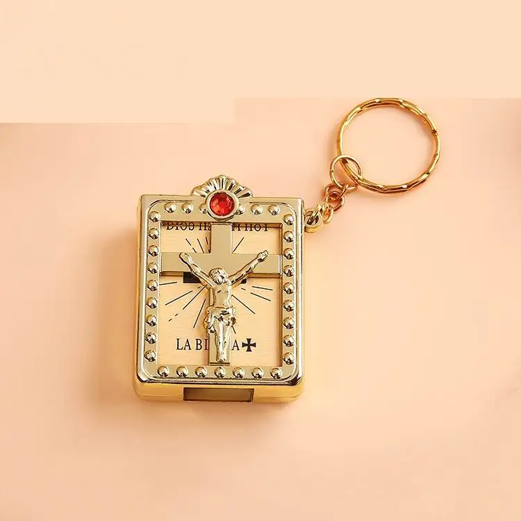 50 шт. испанский реального мини Святой Библия брелок католицизм с христианскими