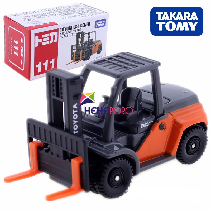 

Collectibles Takara Tomy Tomica No.111 TOYOTO L&F GENEO Forklift Model Kit 1:62 Diecast Metal Car Miniature Vehicle Kids Bauble