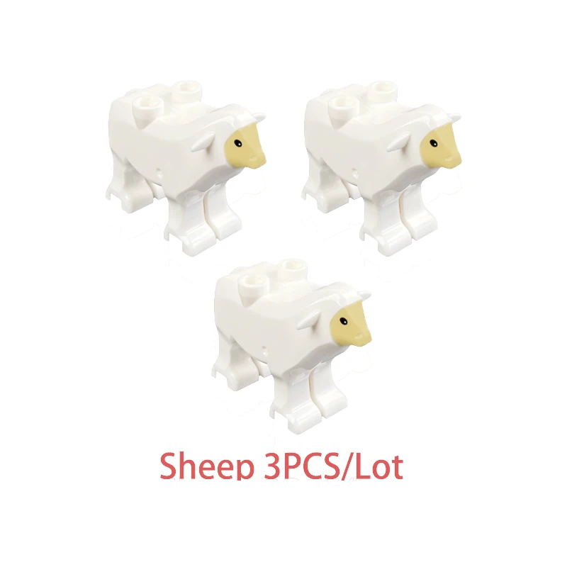 Овечка классические животные строительные блоки игрушки кирпич коллекция