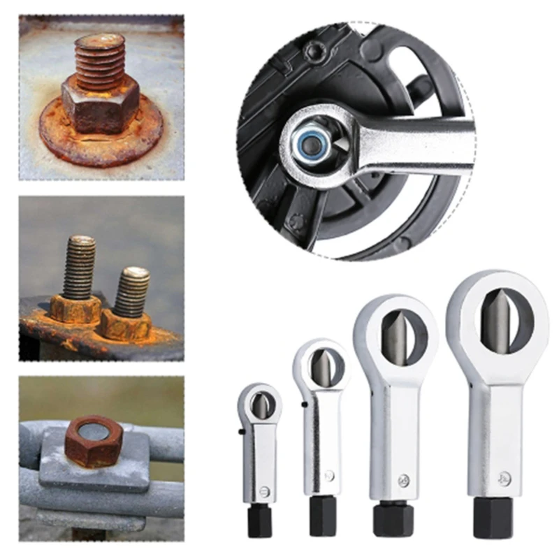 

Car Metal Nut Splitter Adjustable Breaker 4 Size Manually Pressure Slitting Tooth Nut Cracker Remover Extractor Repair Tools