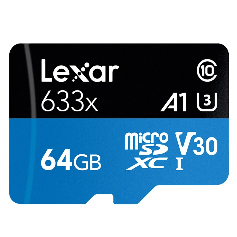 64GB Карта флэш-памяти Lexar micro sd 512gb 633x UHS-I, 1 ТБ, microsd, для дрона, Gopro, Dji, Спортивная камера, SDXC, карта хранения, 32 ГБ, 64 ГБ, 128 ГБ - Емкость: 64GB